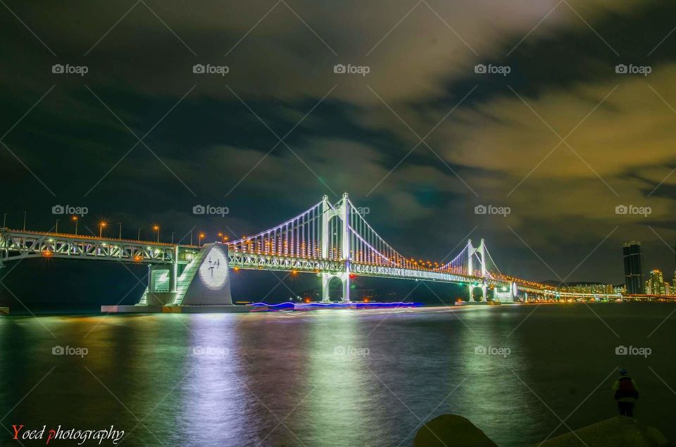 gwangali bridge busan night view