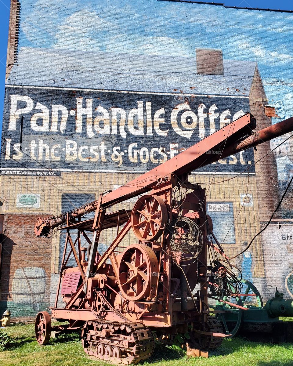 Parkersburg WV Antique Machinery and Retro Advertising