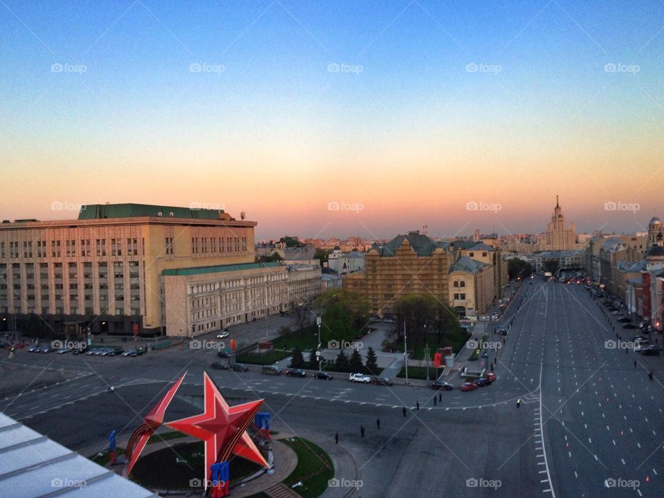 Moscow calling . Streets of Moscow, Russia 