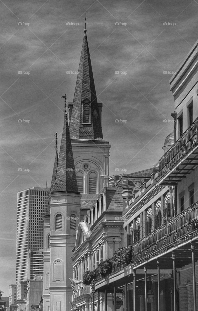 Architecture. French Quarter in New Orleans
