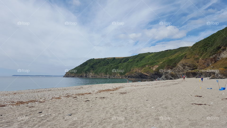 A beach in Cornwall UK