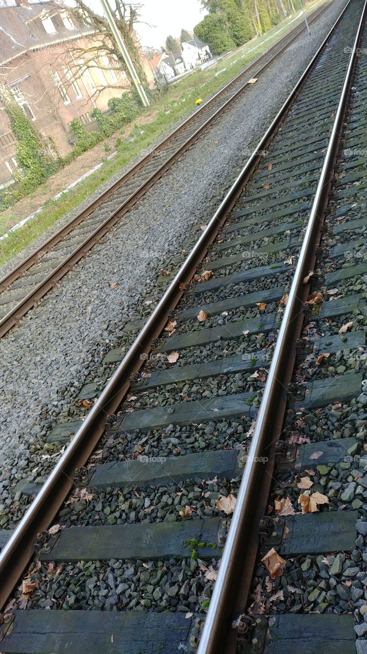 train rails, some old tracks