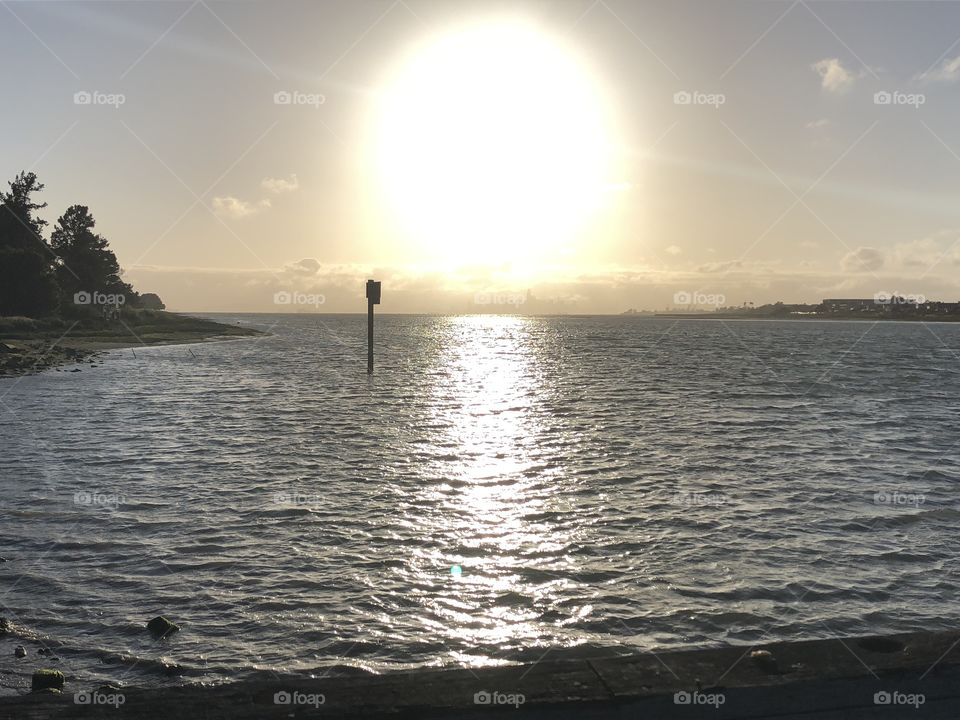 Alameda huge sunset 