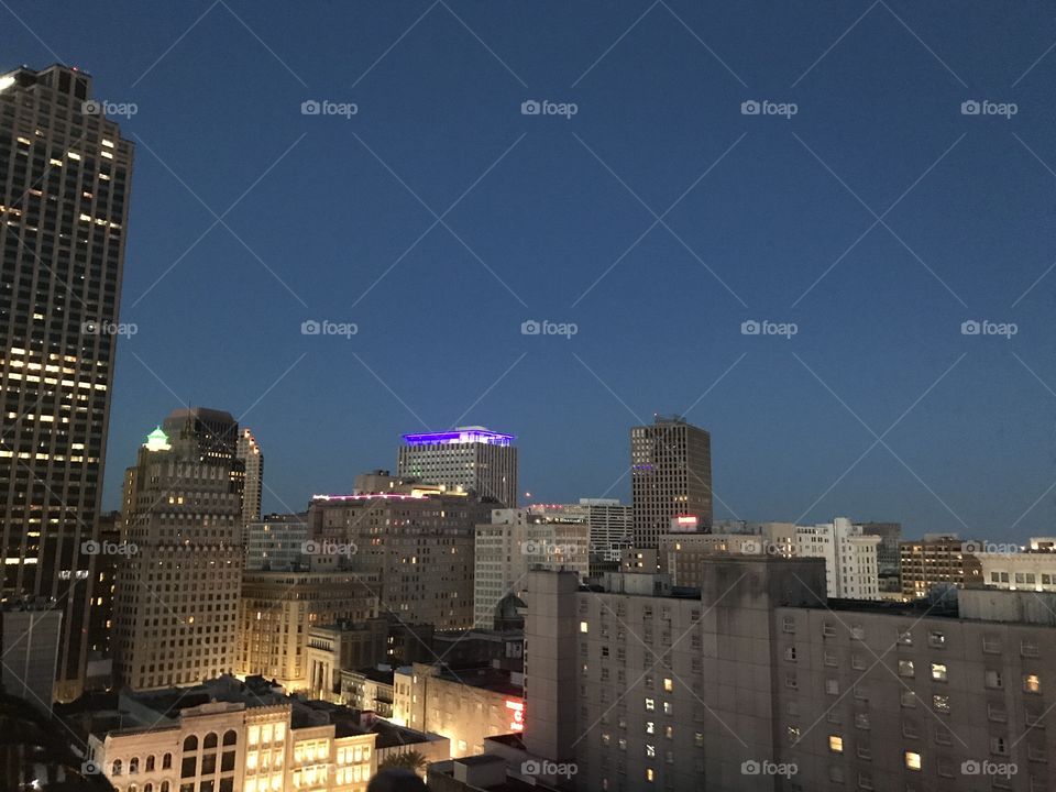 New Orleans city skyline 