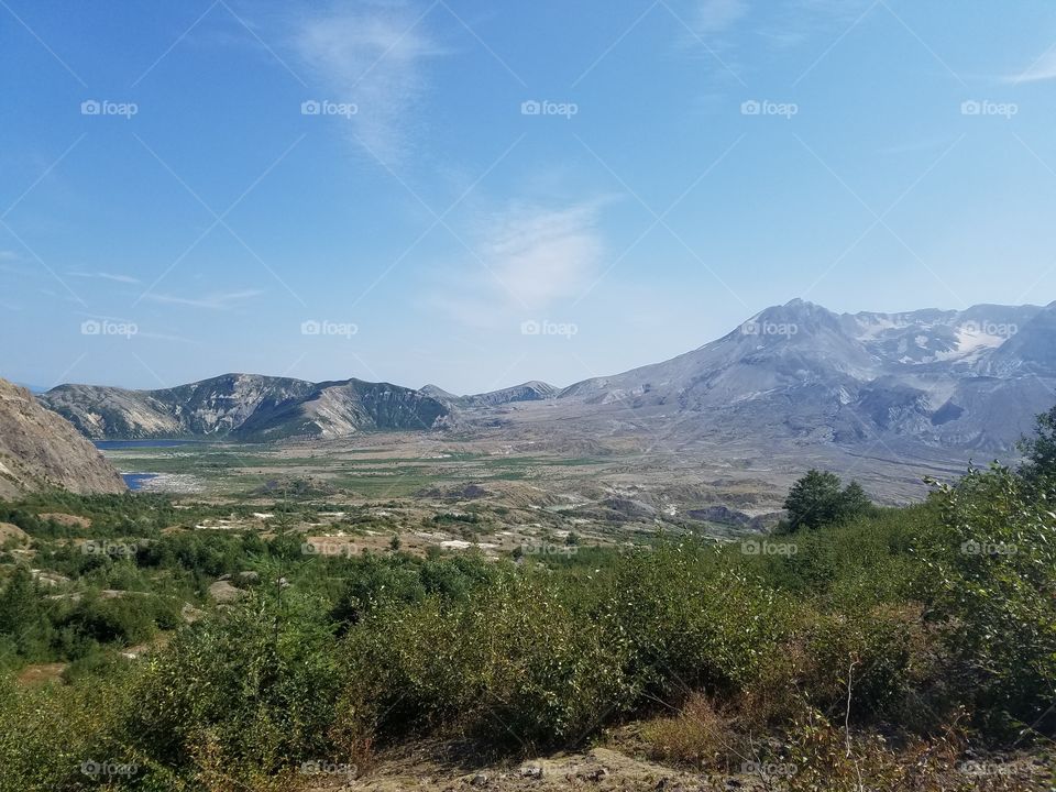 Valley in front of Mt. St. Helens