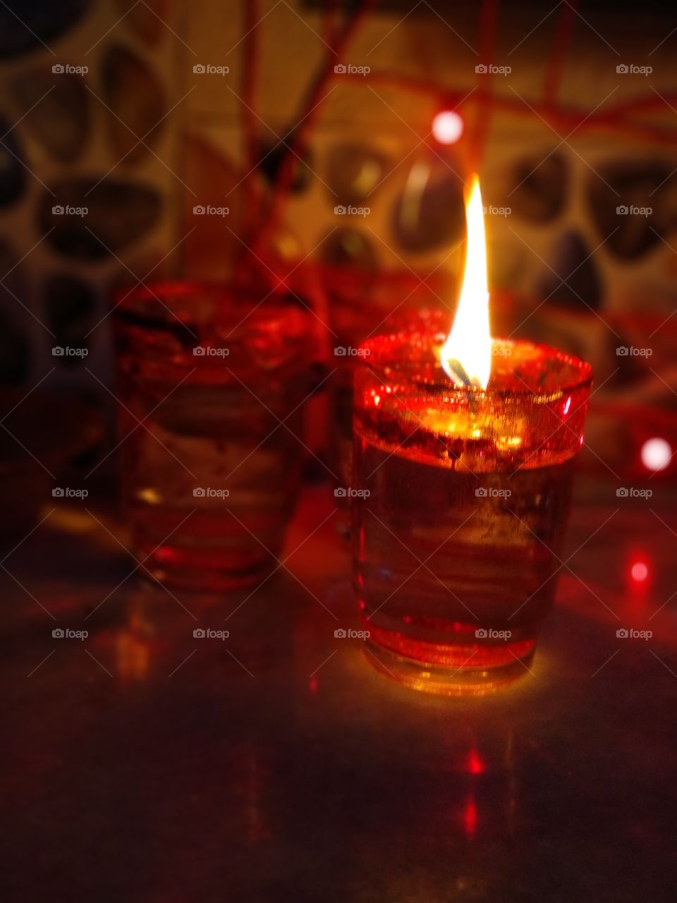 Happy diwali ।। homemade candle in water