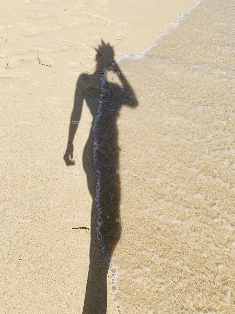 shadow on the sand