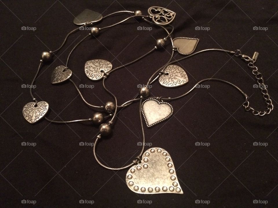 Heart chain necklace 