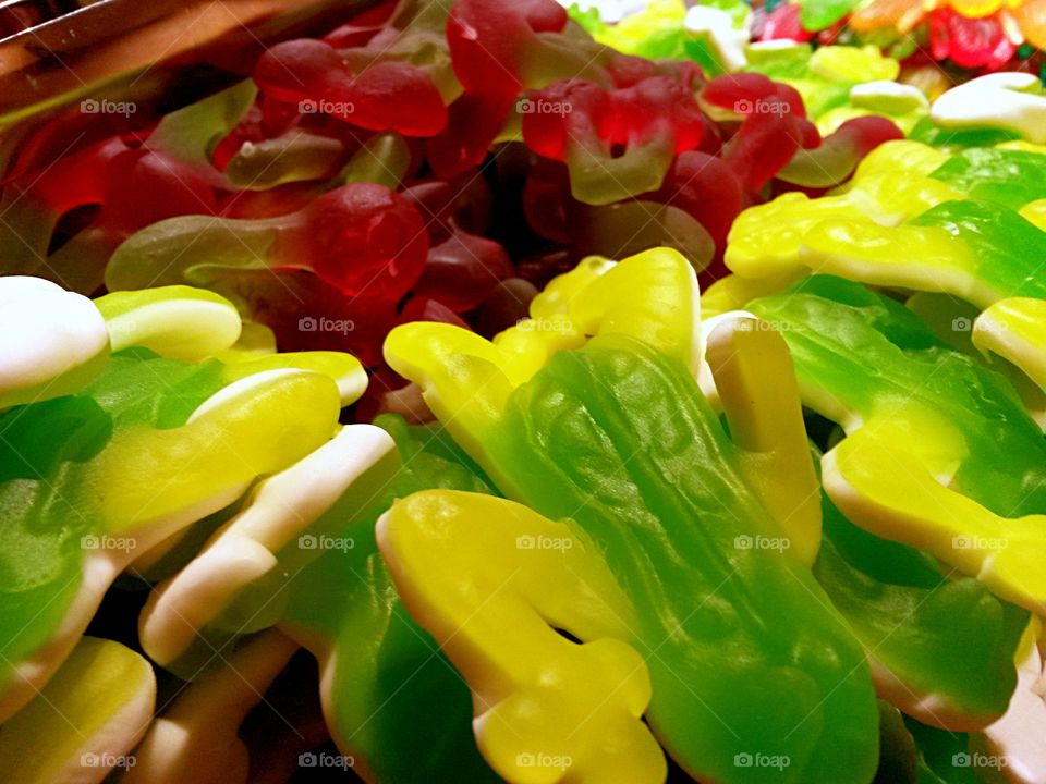 colored sweet candy. jelly