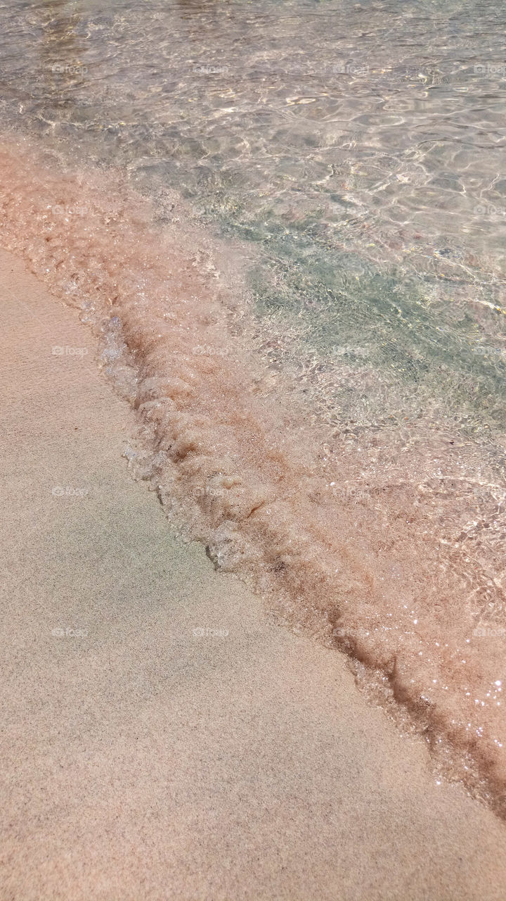 Red sand beach