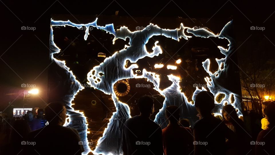 World Map - Creative Art Installation - Kala Ghoda Festival - Mumbai