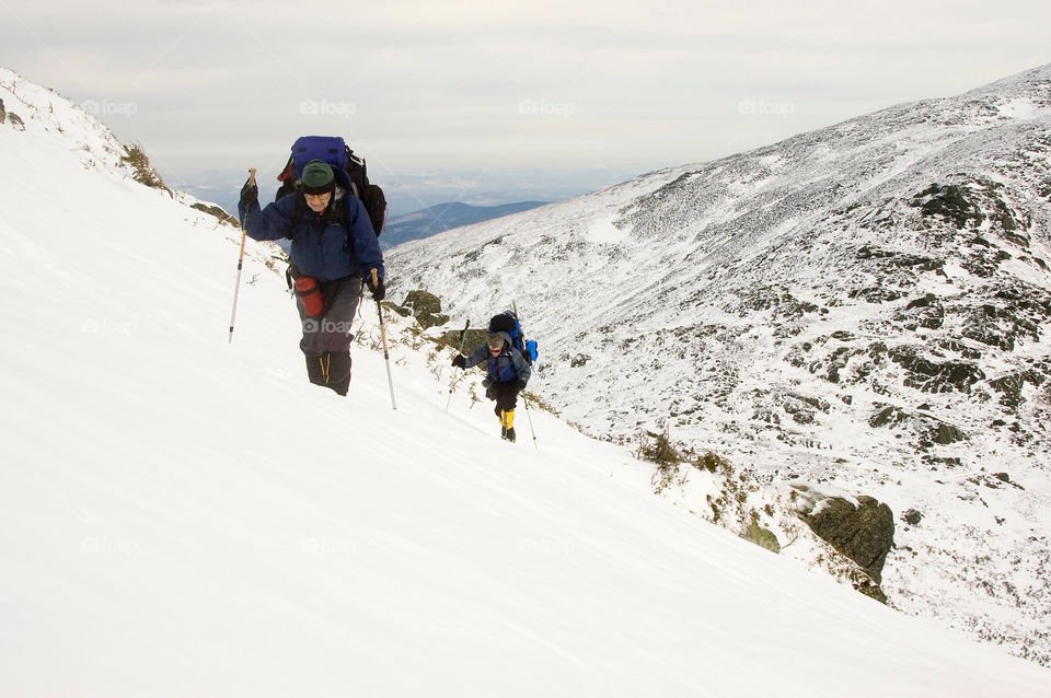 Backpacking on the high summits of the presidential Range in the White