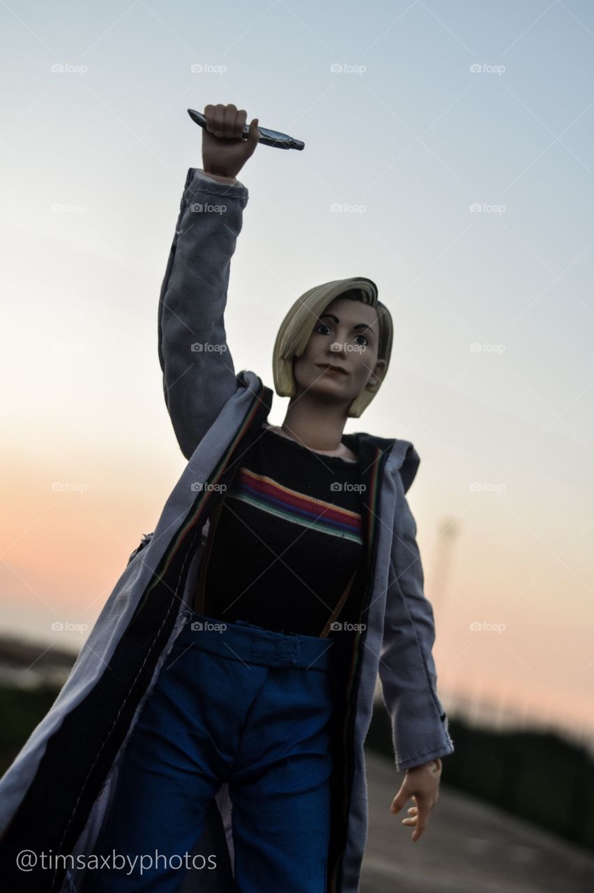 Monsters / Action Figure of Jodie Whittaker as the 13th Doctor in Doctor Who. 