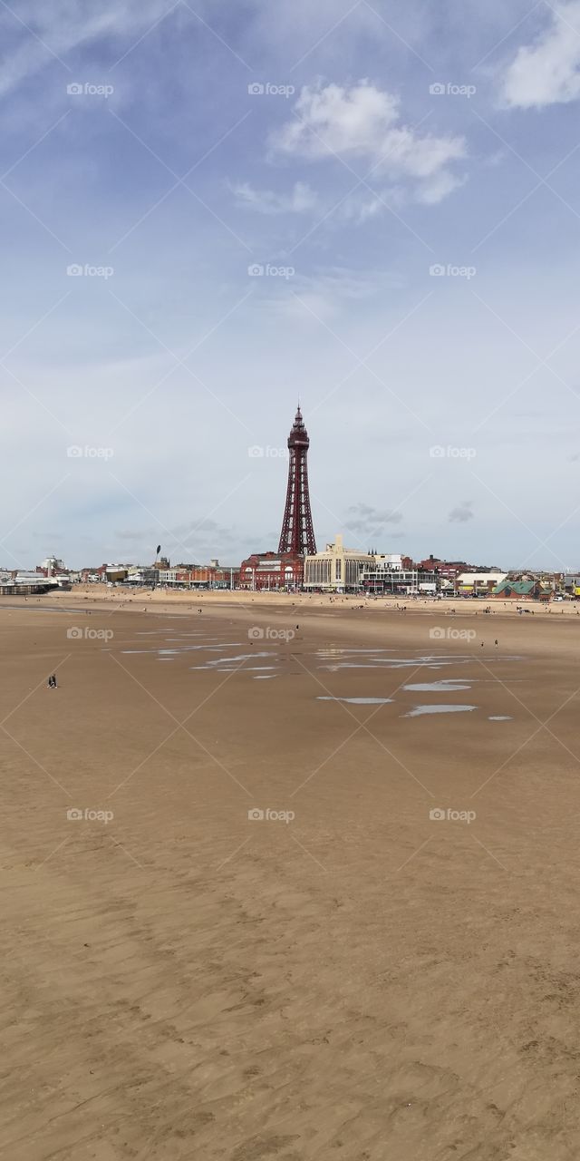 A nice portrait photo of the Blackpool Tower