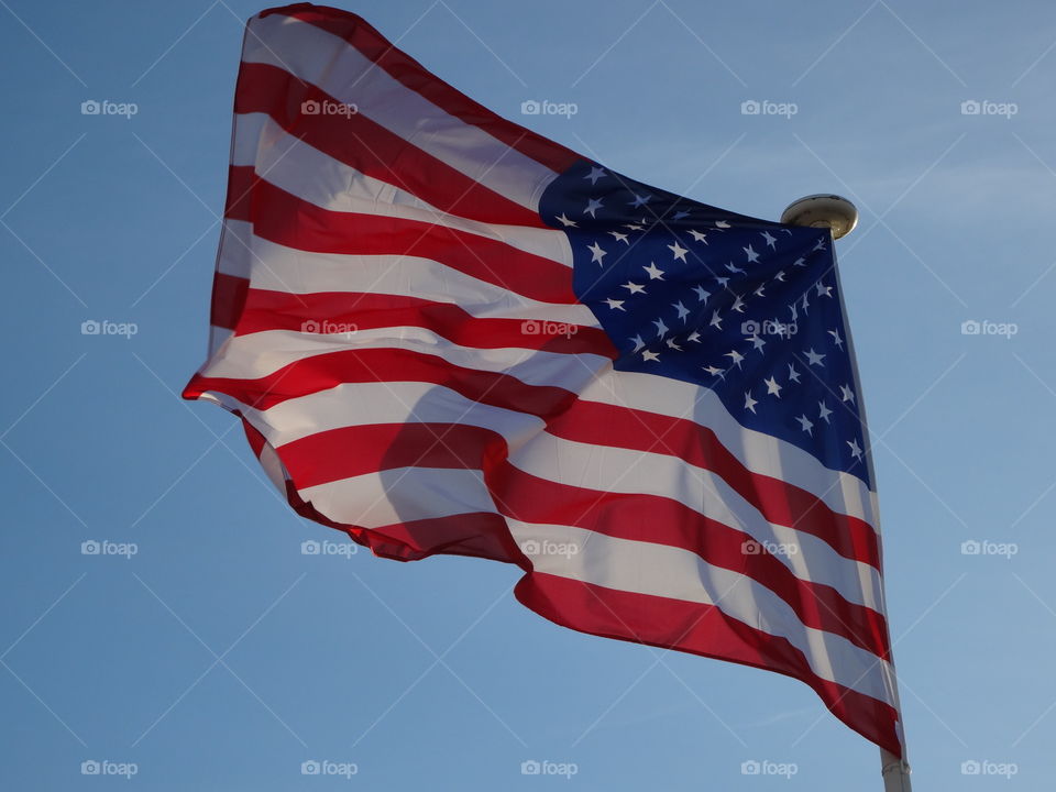 american flag in Deauville
