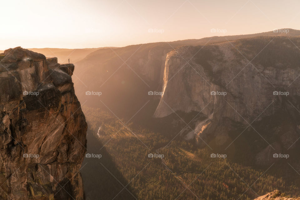 Stunning Taft Point California by sunset