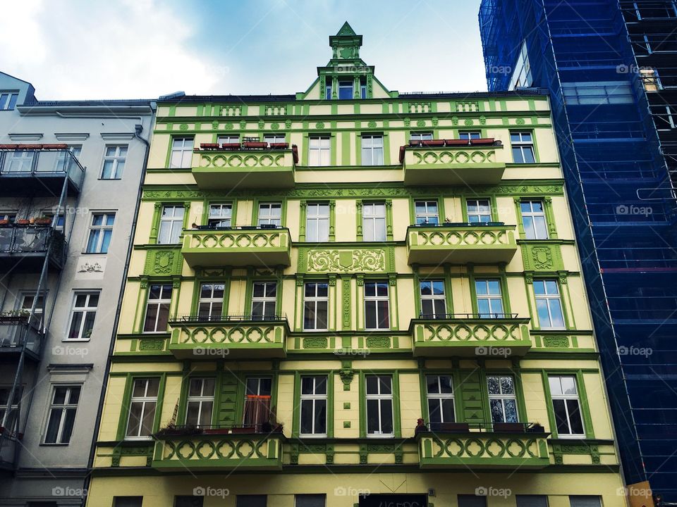 Green building in Berlin, Germany.