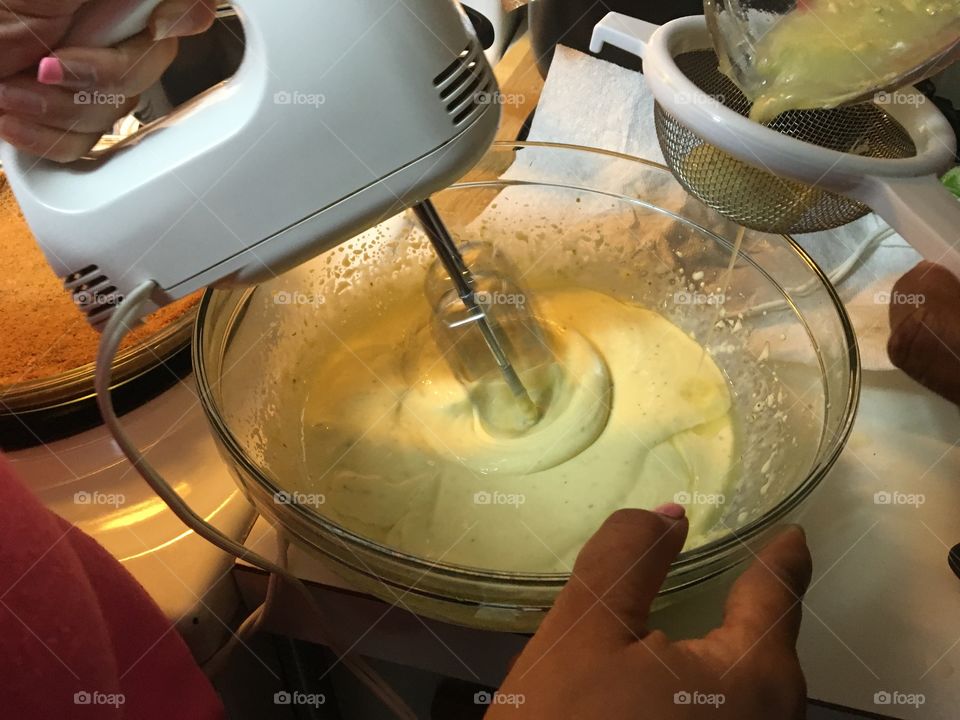 Baking pie
