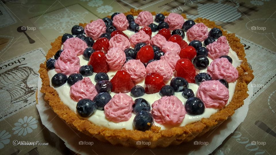 cheesecake sweet fruit