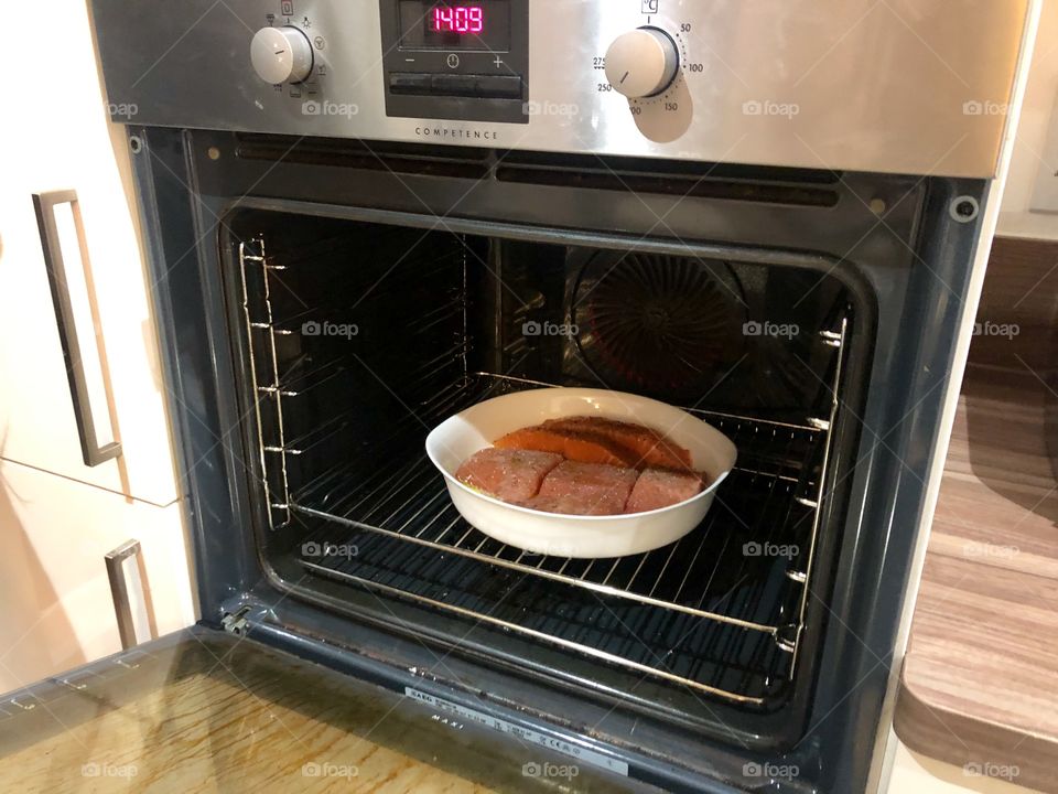 Healthy and delicious fish in oven