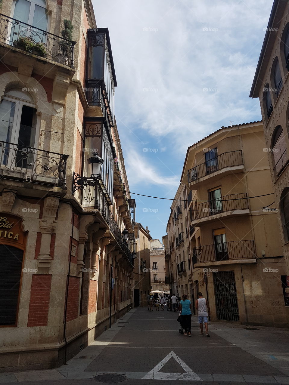 em uma rua de Salamanca