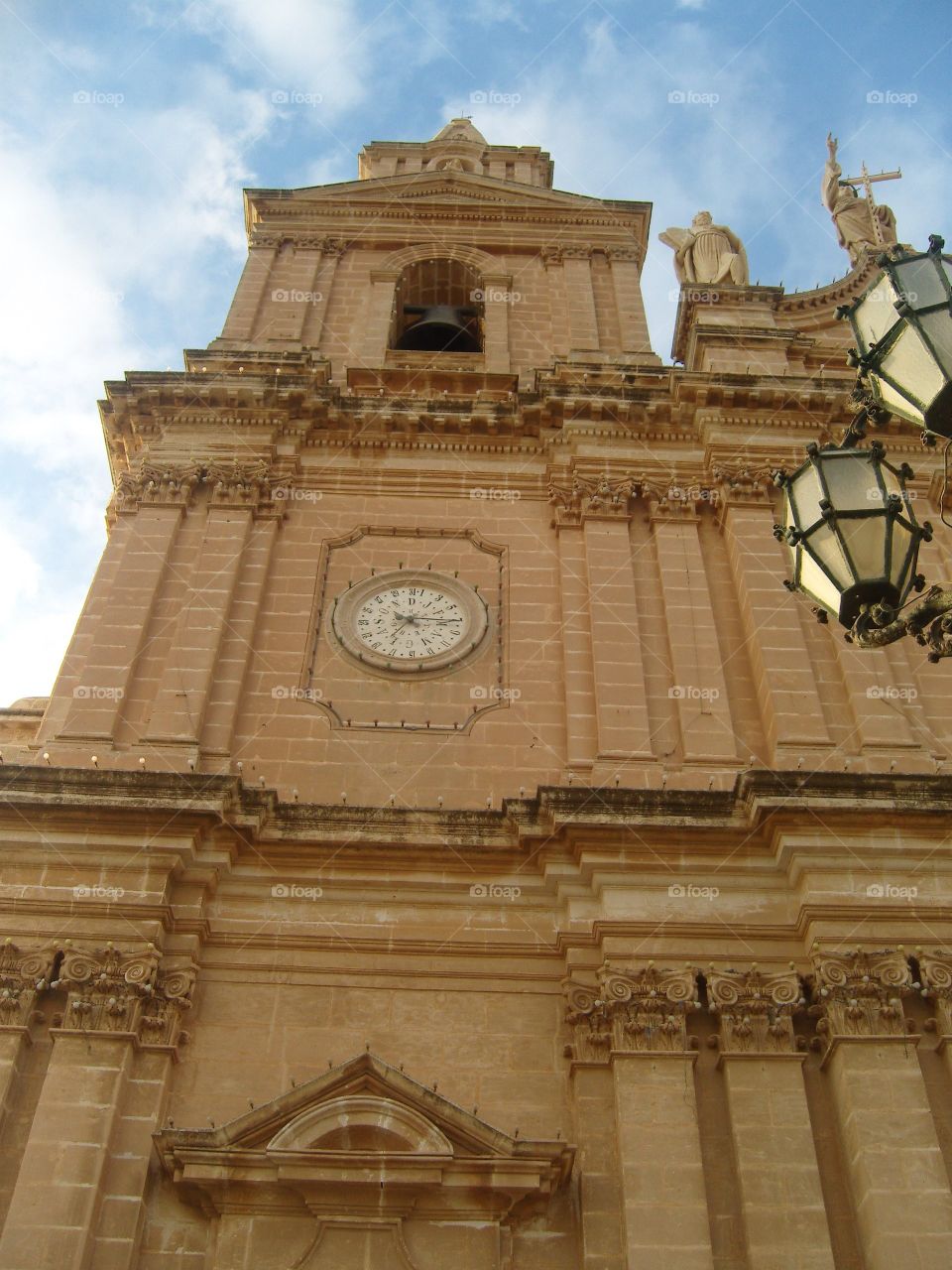 Malta Church limestone facade
