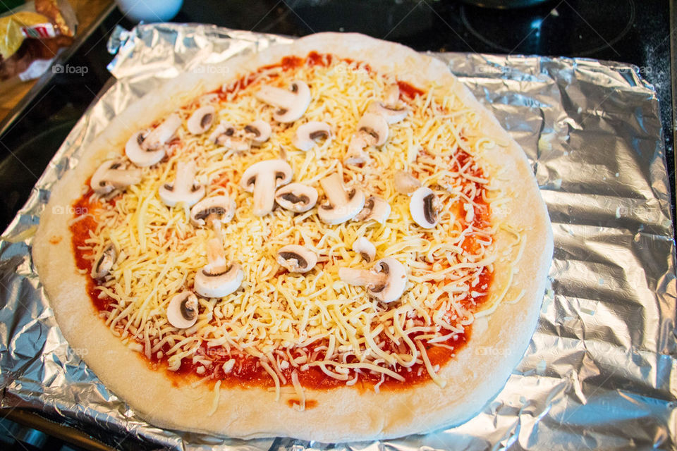 Homemade pizza 