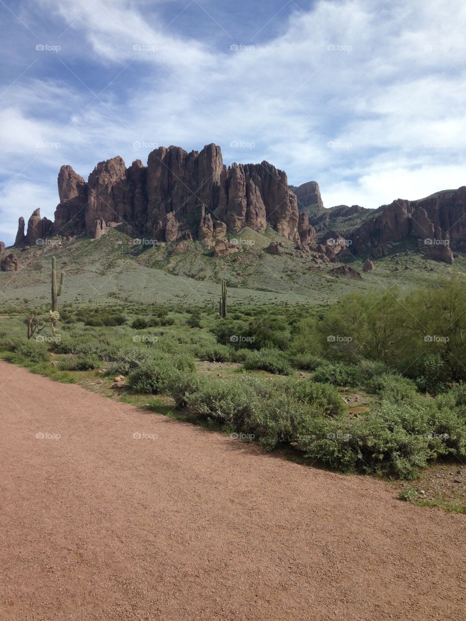 Superstition Mountains looking east