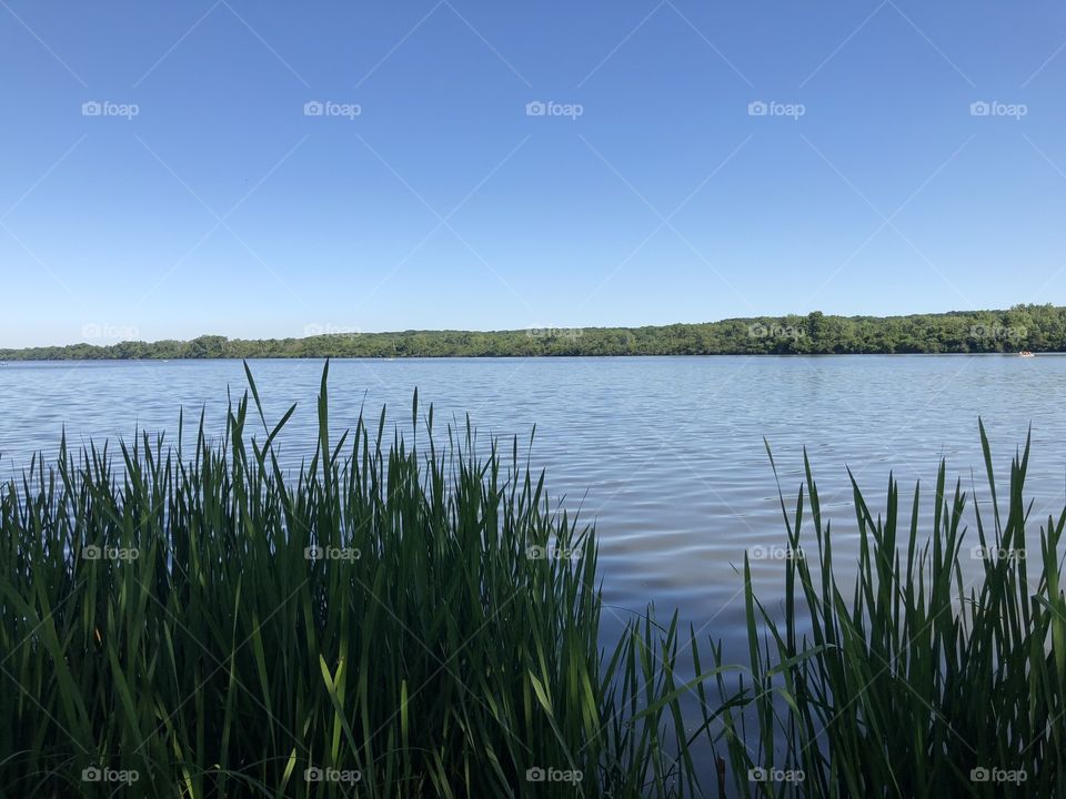 Tranquil peaceful lake