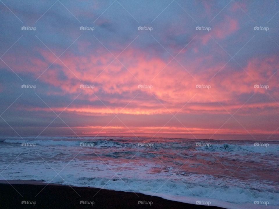 Colorful sunset at Point Reyes