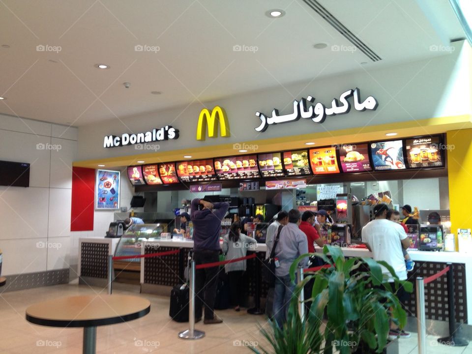 Mcdonalds in dubai airport