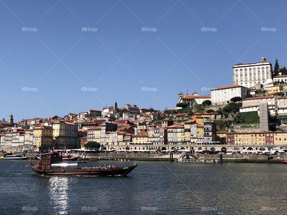 Amazing river bank of Porto 