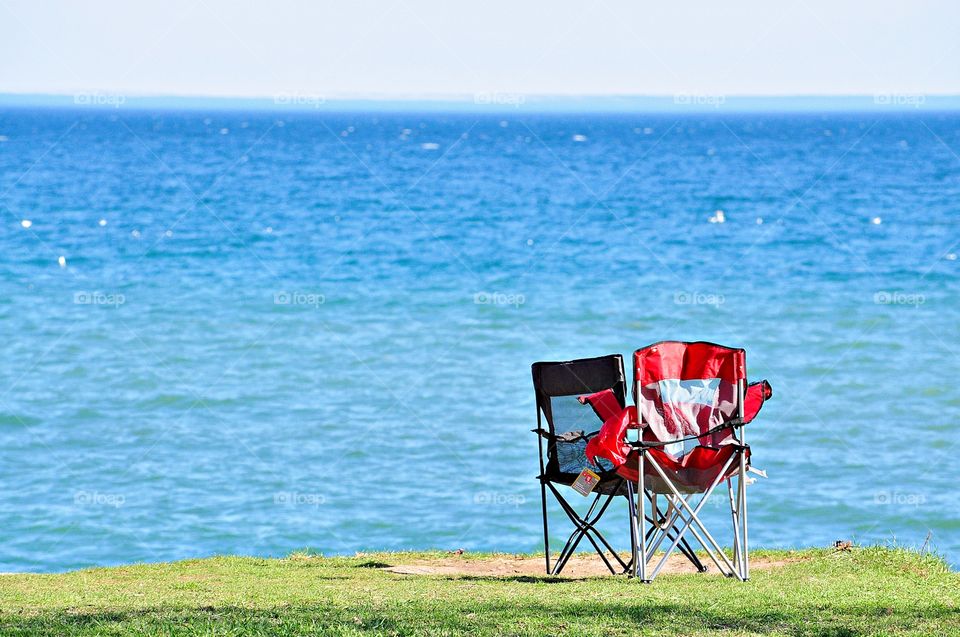 chairs on a beach