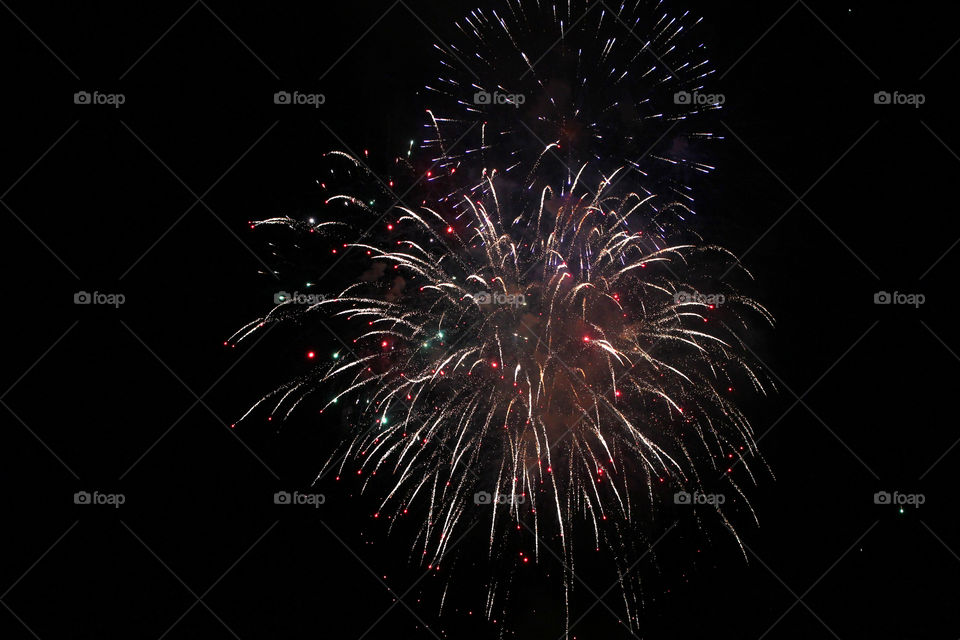 Fireworks, holiday, lights, flicker, splash, celebration, joy, sky, black sky, bright lights against the black sky, night, summer, night sky,
Bright lights of the salute against the black sky