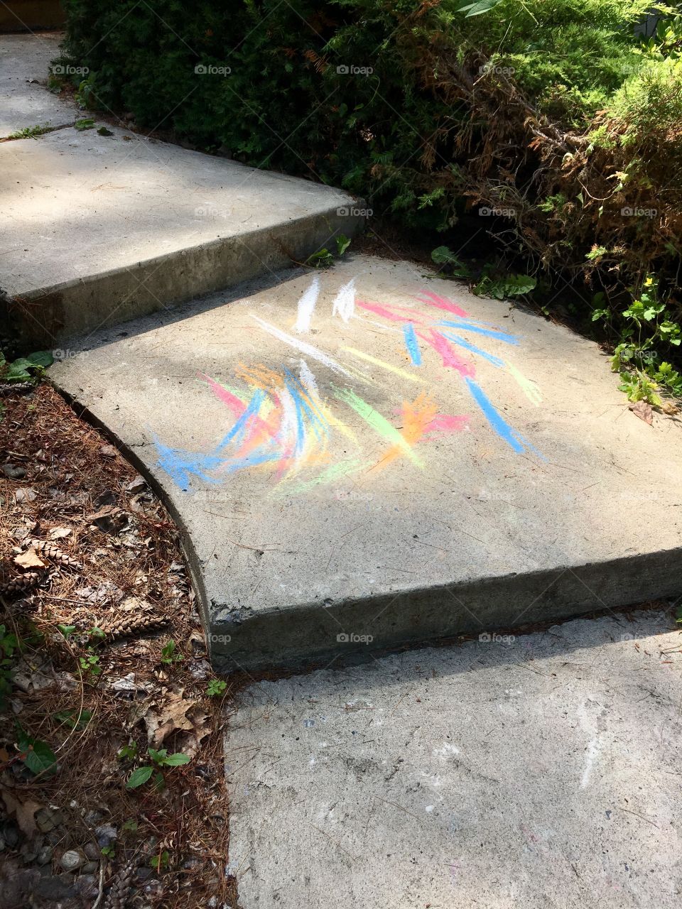 Sidewalk art by my little artist 