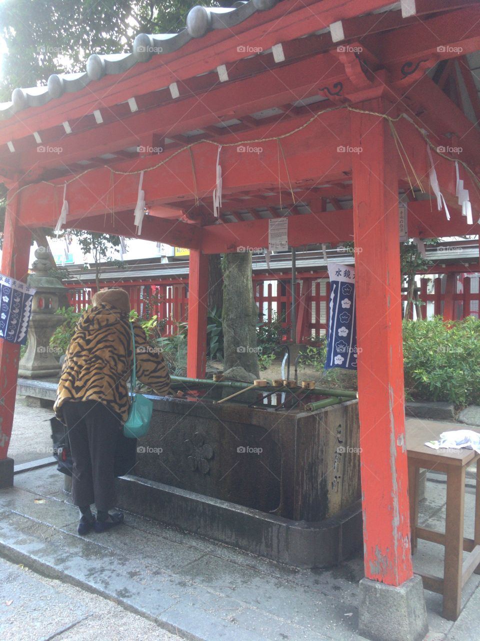 At a shrine in Japan 