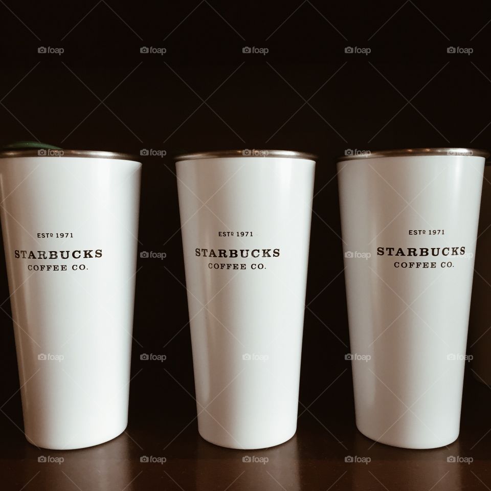 Starbucks. Lovely classic tumblers from Starbucks