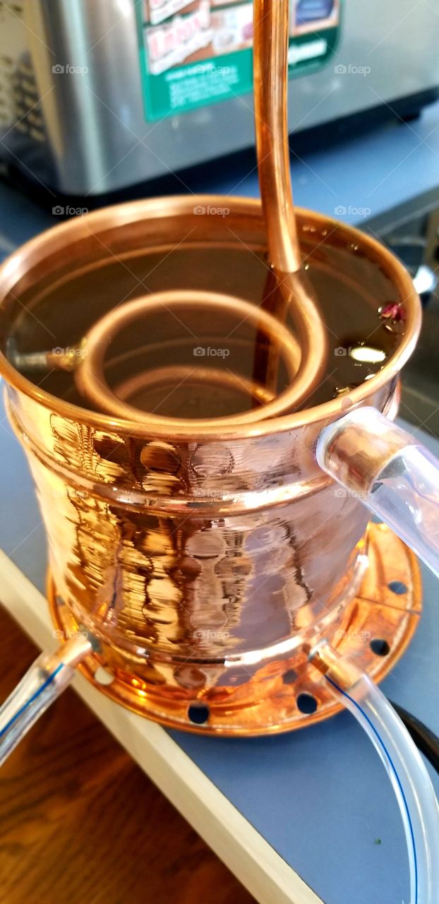 Still Essential Oil Making