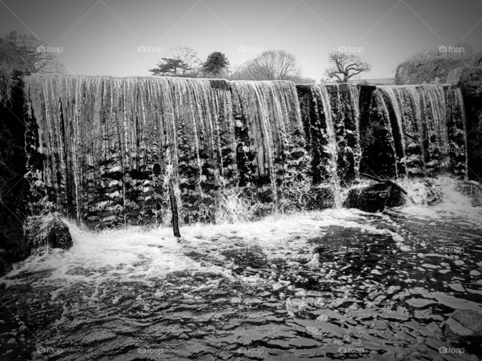 Waterfall at bradgate park
