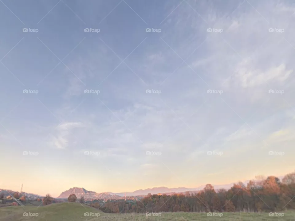 Sunset in the wilderness