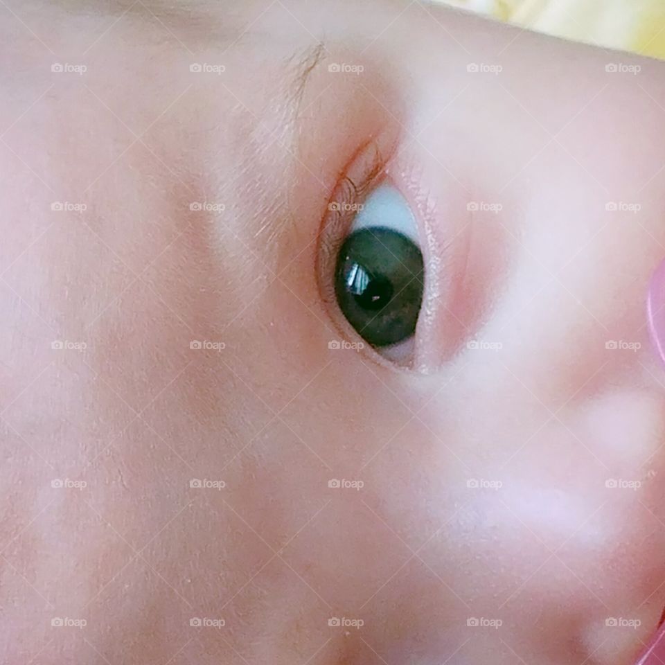 Baby green eyes