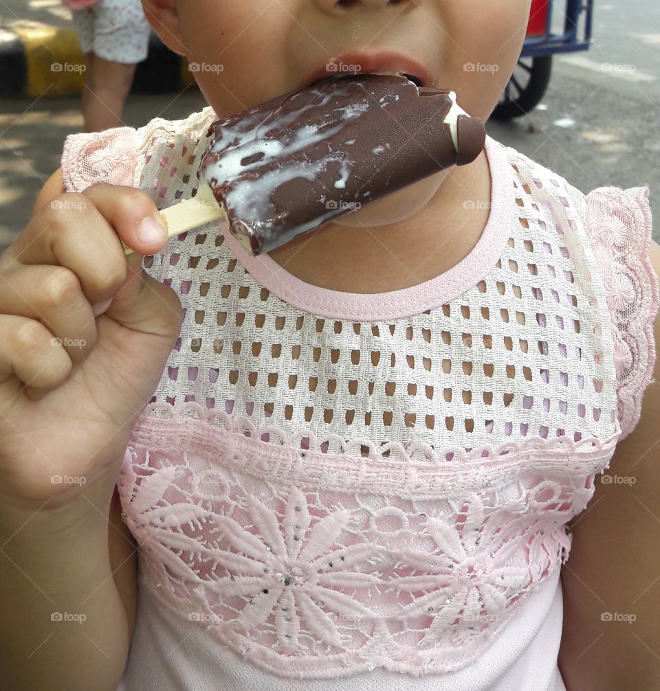 Best way to get relief from heat.
Kids always favourite ice cream.