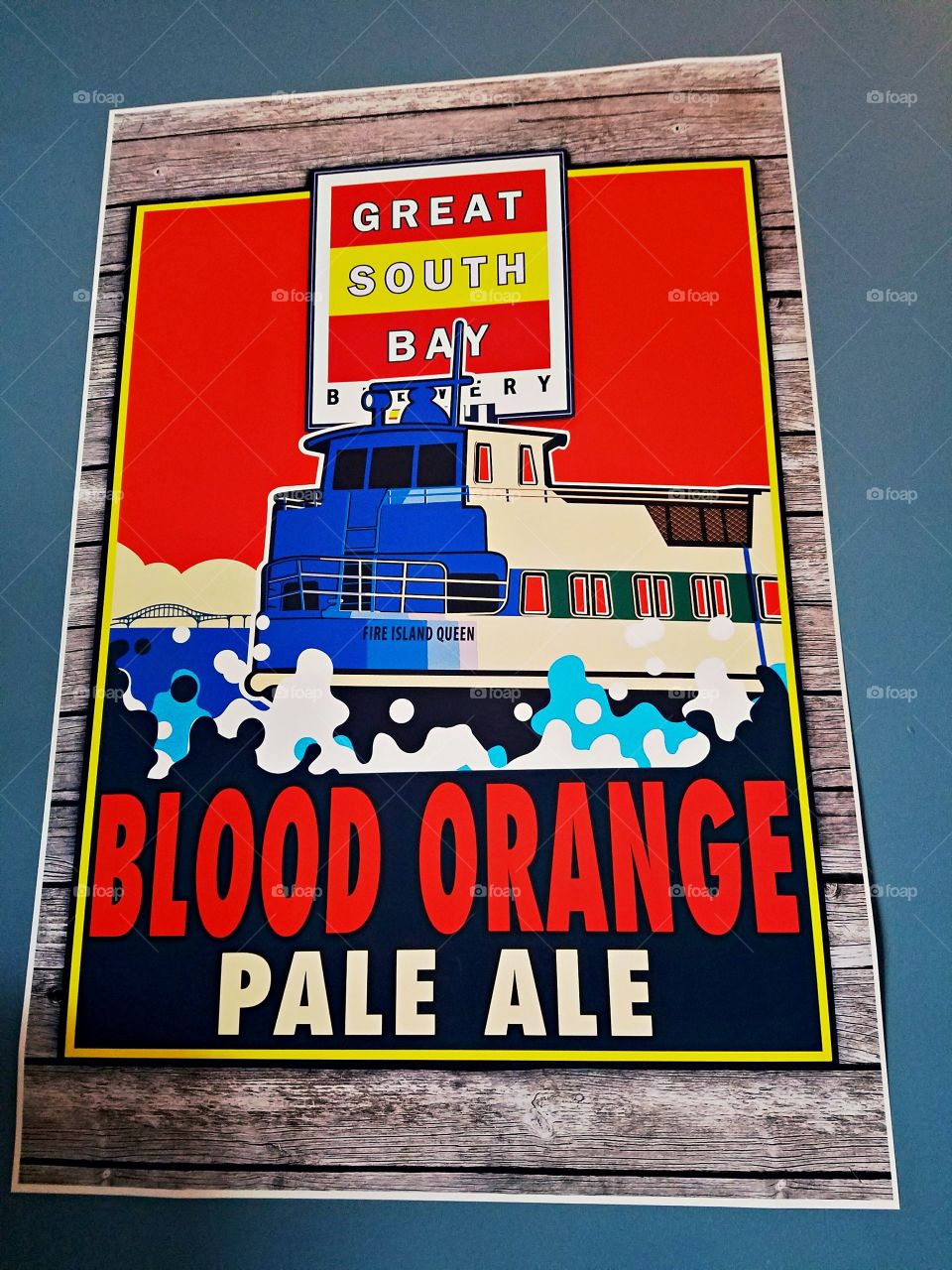 Great South Bay Brewery Blood Orange Pale Ale Advertisement