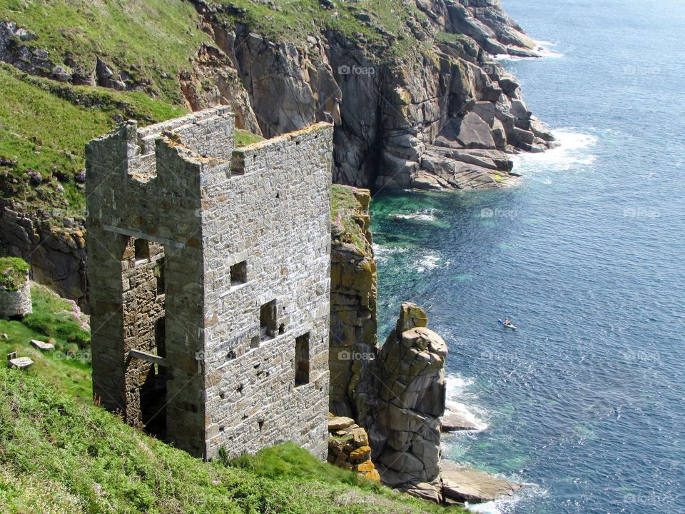 Abandoned tin mine engine house