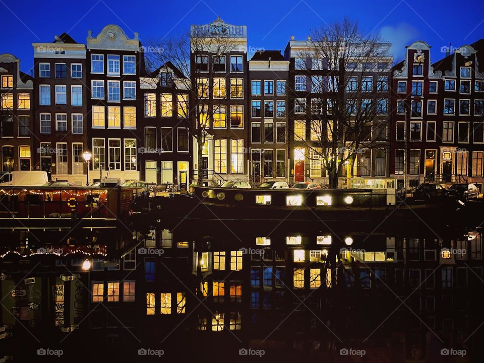 Amsterdam Canal Reflections