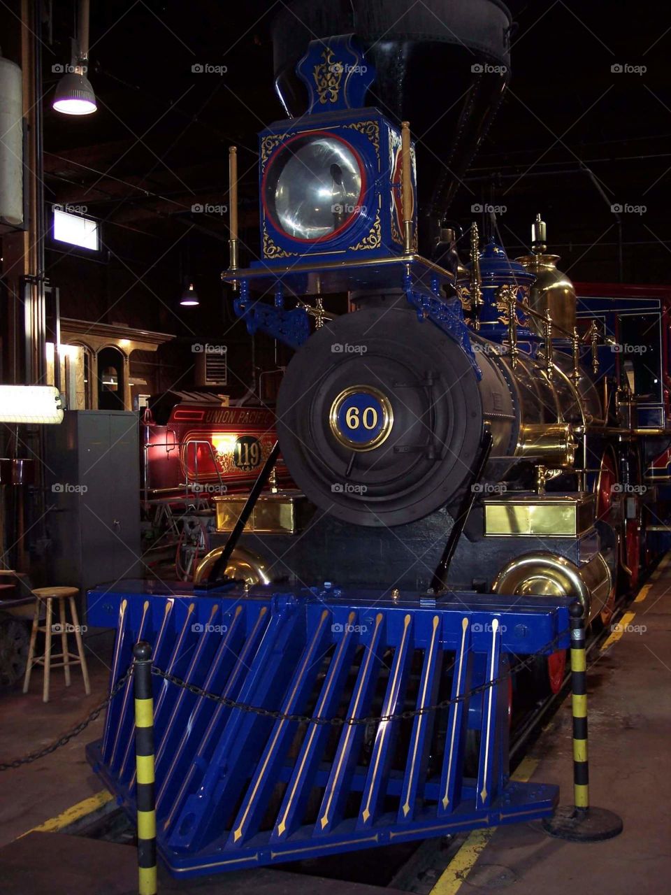 Jupiter Engine #60 replica getting worked in the Engine House