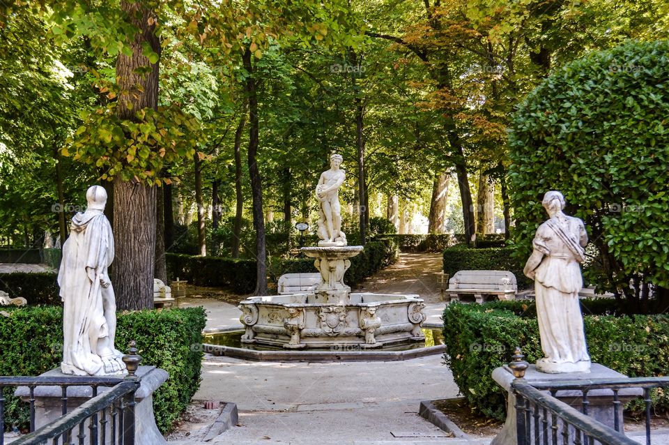 Jardin de la Isla. Jardín de la Isla, Fuente de Apolo (Aranjuez - Spain)