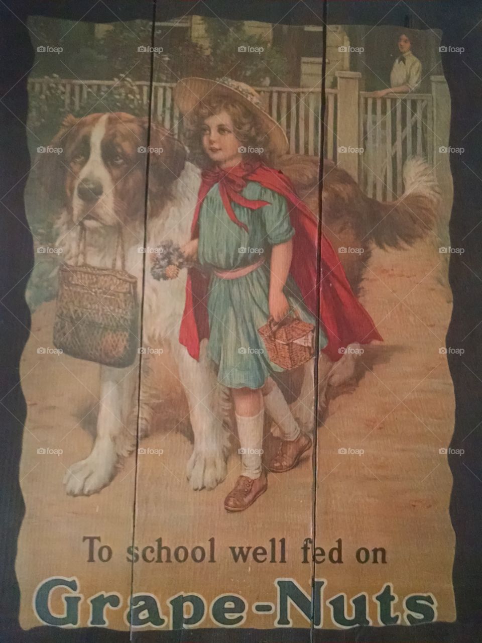 To School Well Fed On Grape Nuts Print