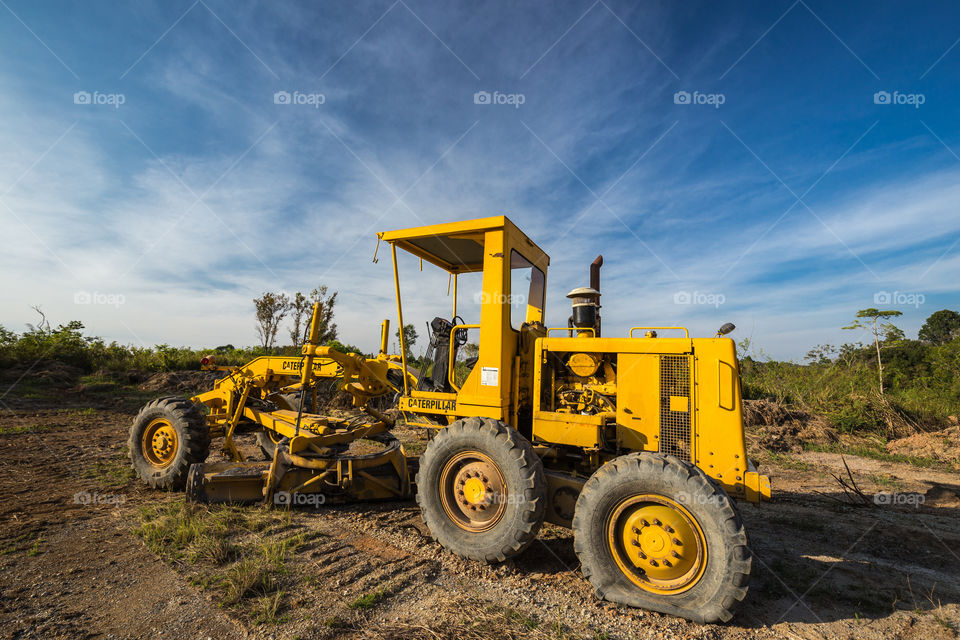 Construction tractor car