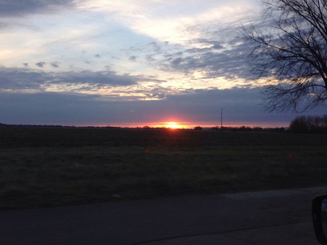 Spring sunset